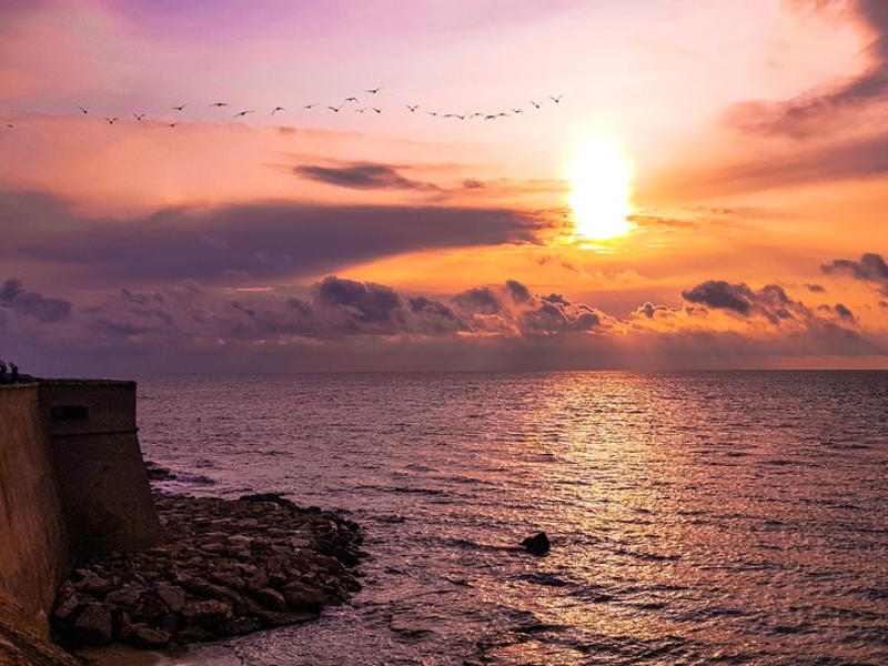 Scorcio di mare della Città Bella