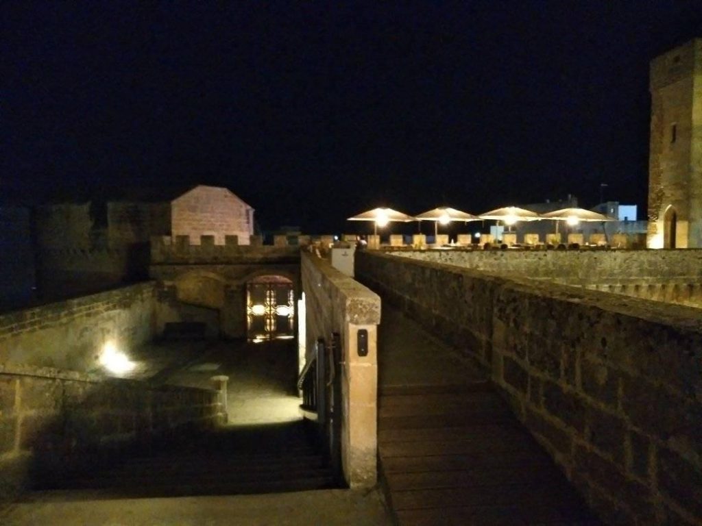 Spazi interni alla fortificazione del Castello di Corigliano d'Otranto
