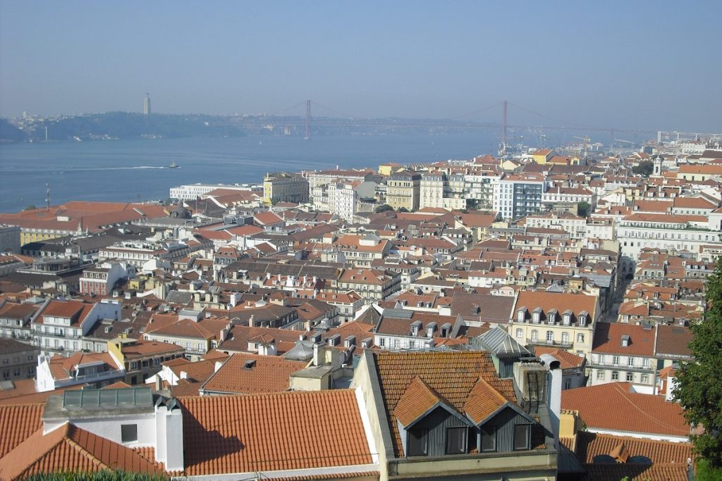 Lisbona - Veduta della Baixa