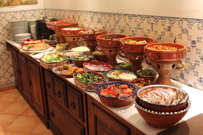 Lisbona Veg - il Buffet del ristorante Terra