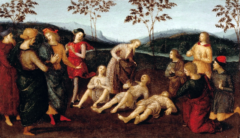 Museo delle Arti Antiche di Lisbona - il dipinto di Raffaello Sanzio che raffigura il miracolo di Sant'eusebio