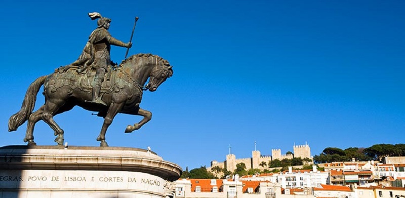 Praça da Figueira - Statua Di Giovanni I Di Portogallo