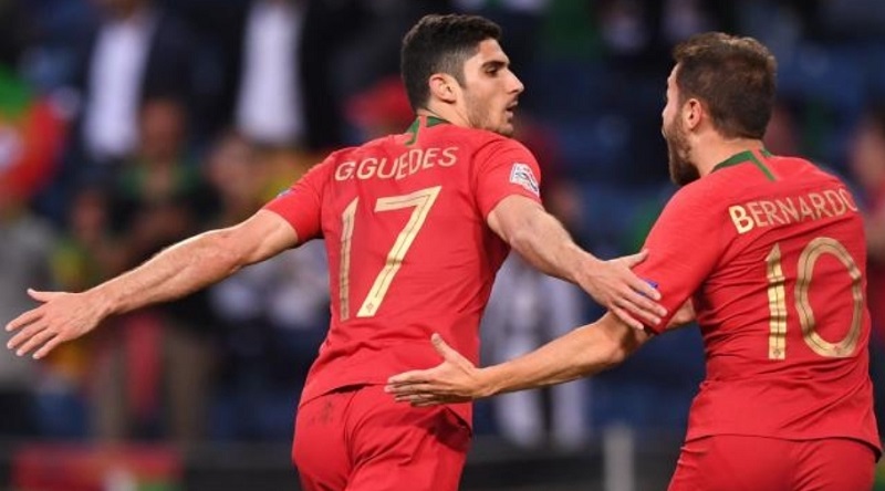 Gonçalo Guedes ha segnato la rete decisiva in Nations League