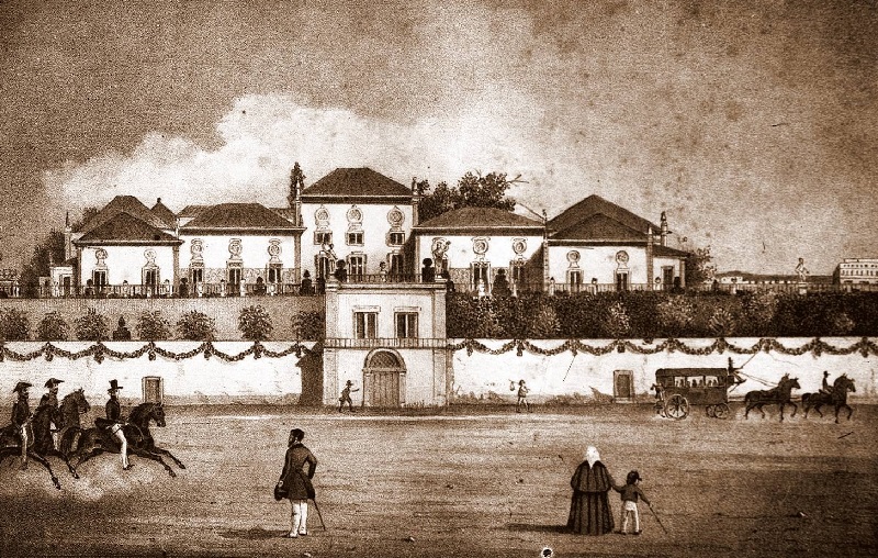 Litografia De Legrand, Meados Do Século Xix Pertence à Biblioteca Nacional.