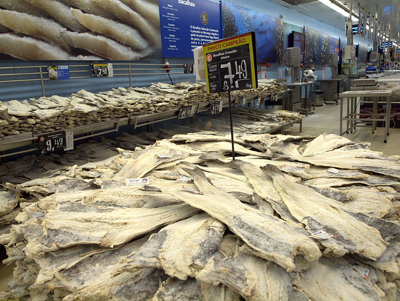 Bacalhau in un supermercato portoghese