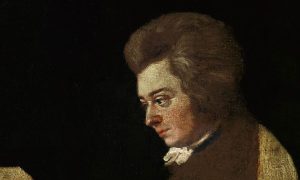 Dettaglio di un celebre ritratto di Mozart