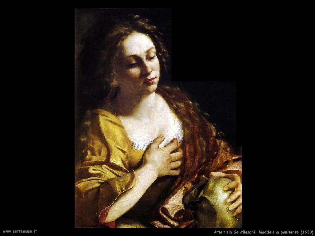 Artemisia Gentileschi, il dipinto "La maddalena Penitente"