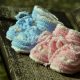 Royal Baby - scarpette per neonati fatte all'uncinetto