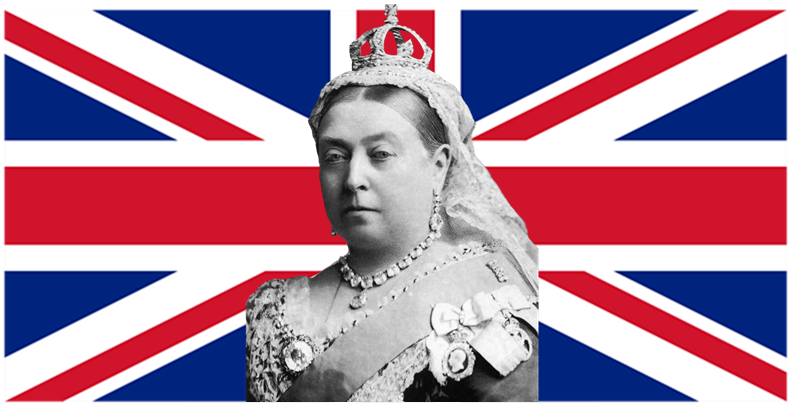 la regina Vittoria - Union Jack con la regina Vittoria