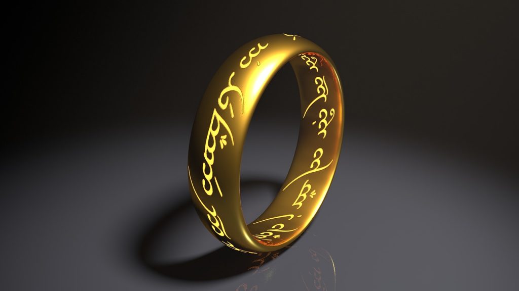 il Signore Degli Anelli - Anello Con Incisioni