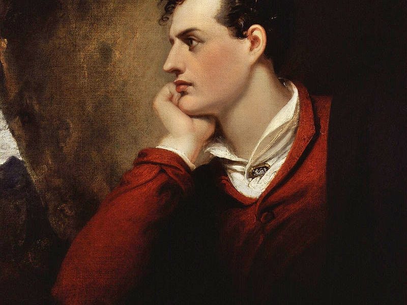 lord Byron - ritratto del poeta inglese
