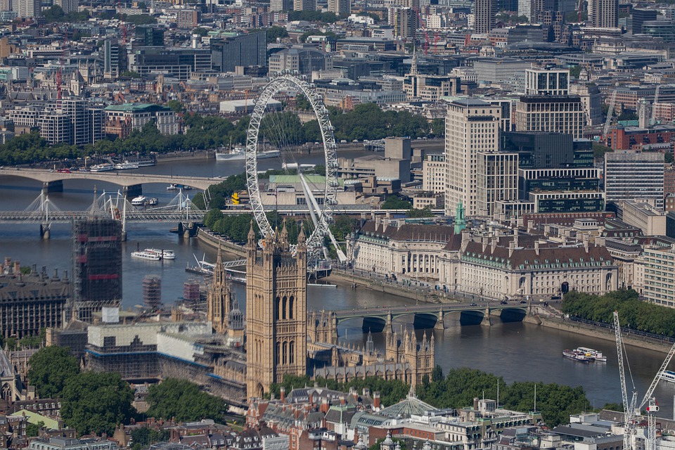 Coronavirus in UK - Londra vista Dall'alto