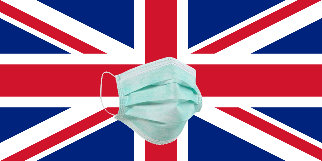 Freedom Day - Bandiera UK Con Mascherina