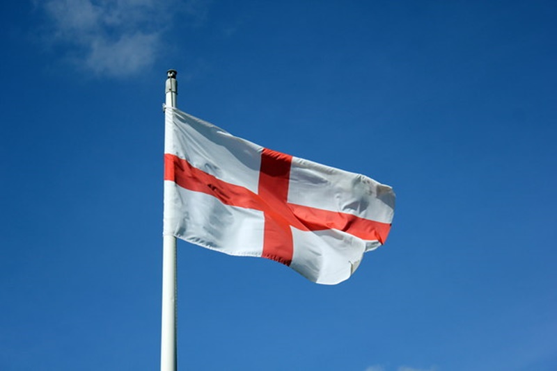 Bandiera di San Giorgio Bandiera inglese 2,44 m x M 1,52 Bandiera grande