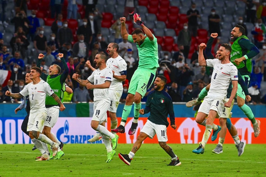 Azzurri ancora a Wembley -Nazionale In Trionfo che salta