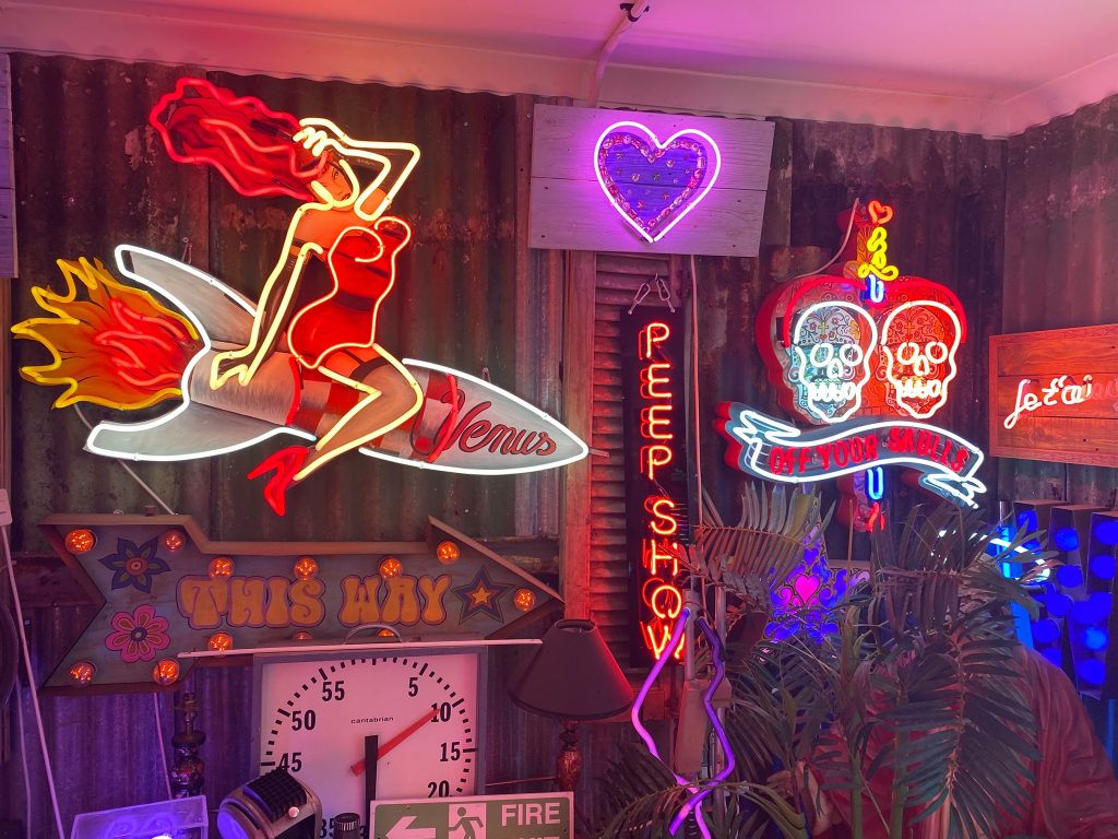 Junkyard - varie insegne al neon