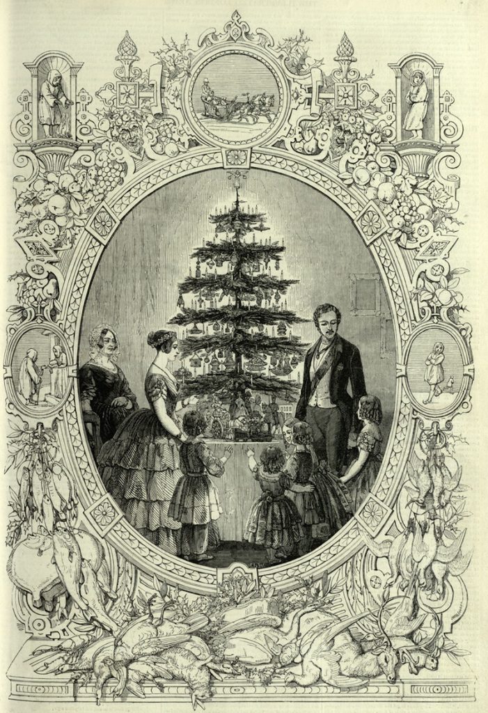 L’albero di Natale del principe -  stampa antica 