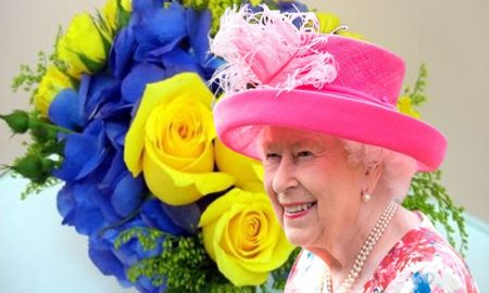 Elisabetta II contro la guerra - Fiori gialli e blu