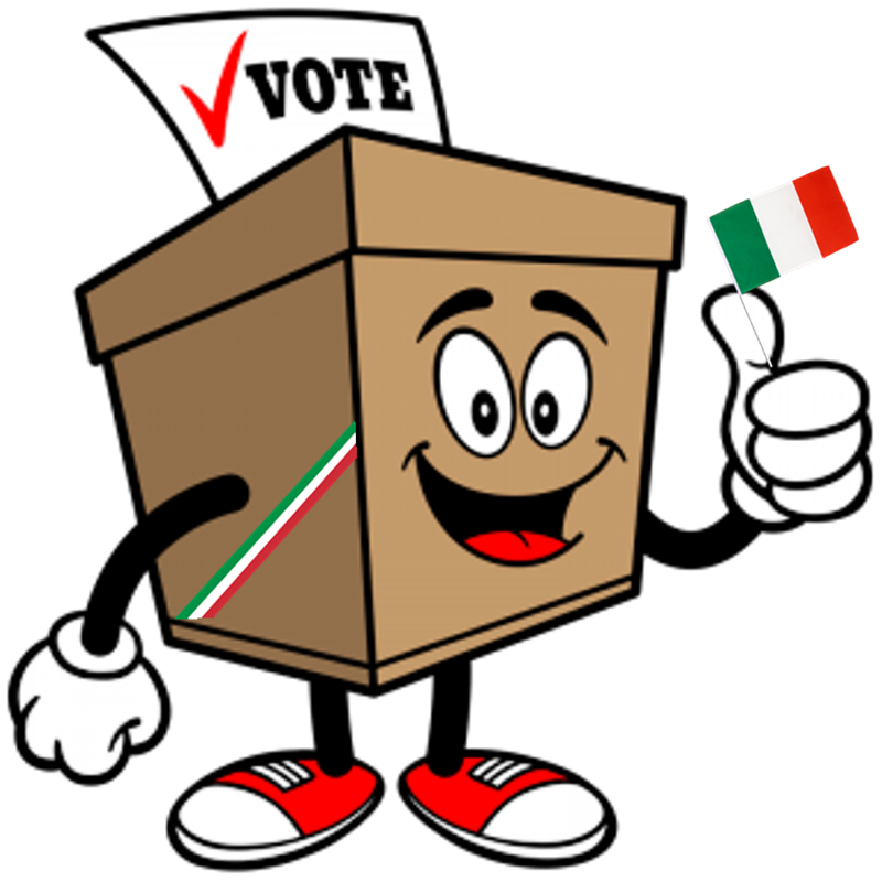Voto degli italiani all’estero - Urna Cartoon animata
