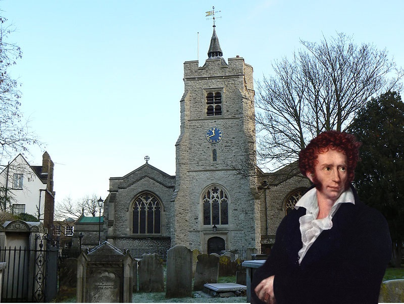 Foscolo a Londra - la chiesa di St. Nicholas Church. Chiswick