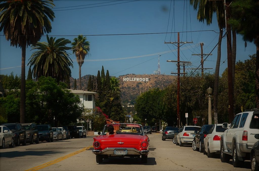 Hollywood- uno dei viali di Los Angeles
