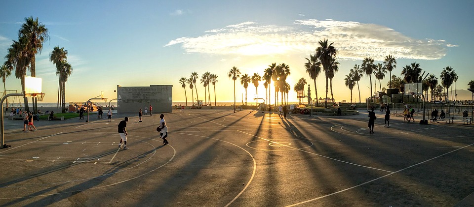 Danilo Gallinari - campo di basket in California