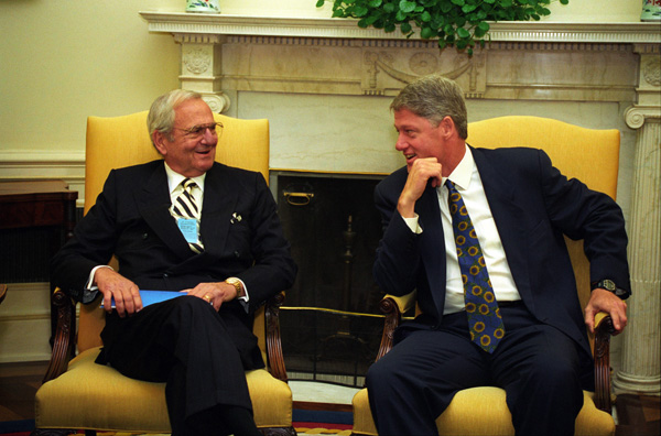 Lee Iacocca - iacocca con il presidente Clinton