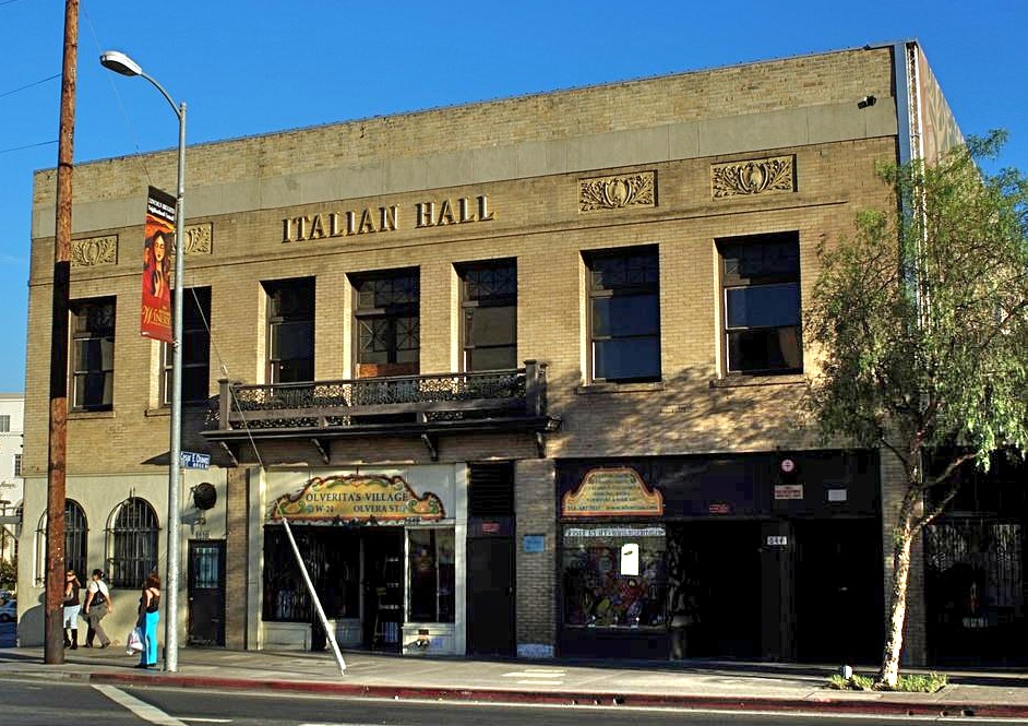 IAMLA. L'edificio visto in facciata del Museo italo americano di Los Angeles