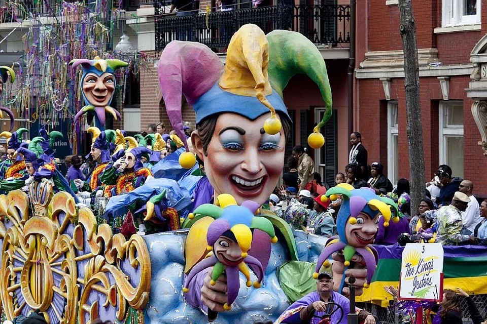 carnevale a los angeles - Mardi Gras in una sfilata New Orleans