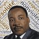 Martin Luther King. Poster ritraente il voto di Martin Luther King