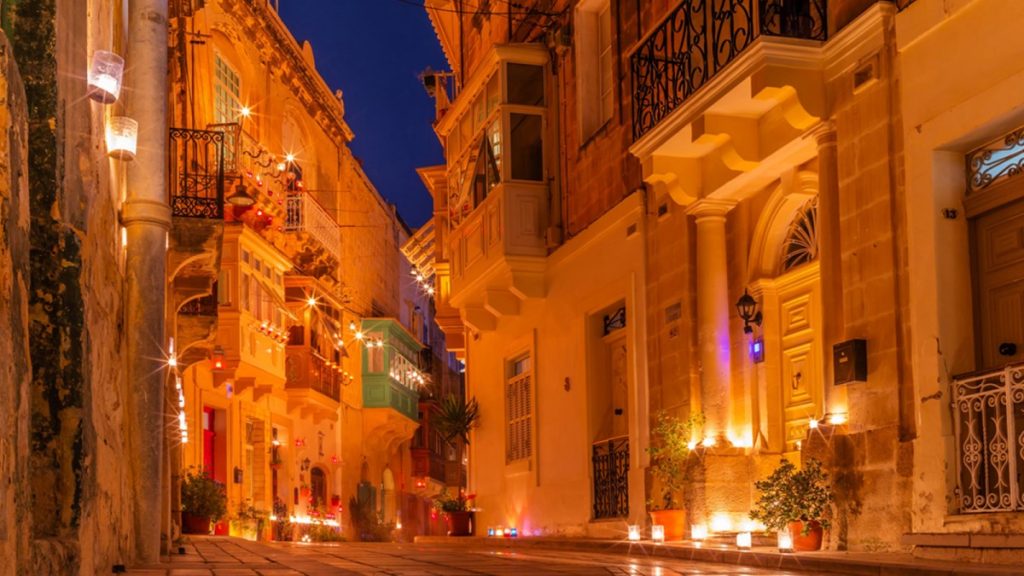 Birgu Fest: stradina di notte