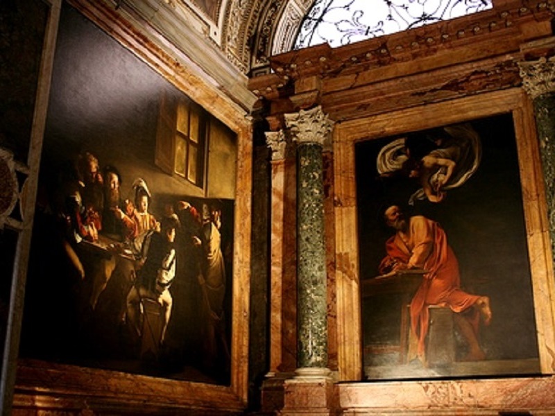 La tela di Caravaggio nella Chiesa romana