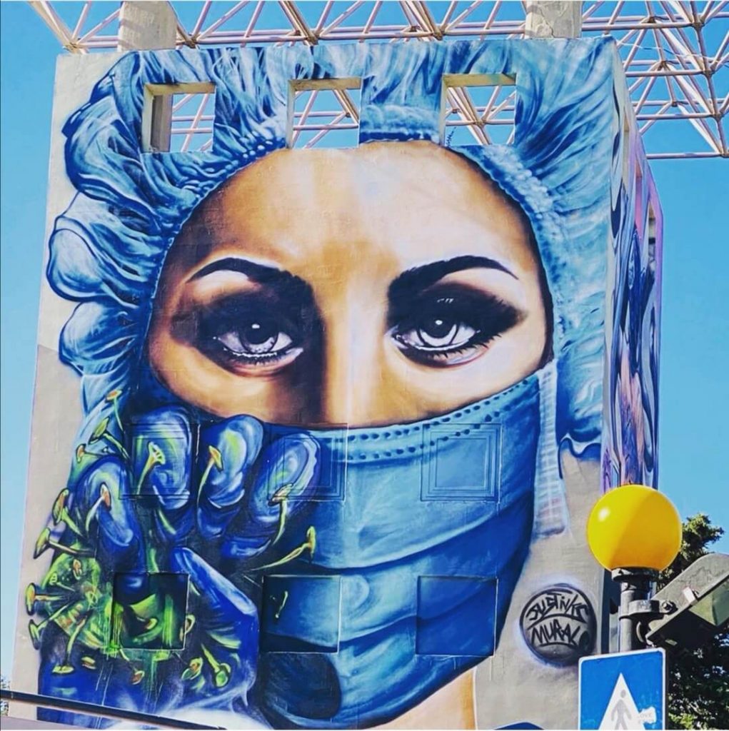 murale Pandemic heroes