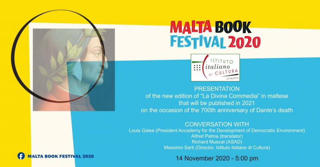 La Divina Commedia, Malta Book Festival 2020