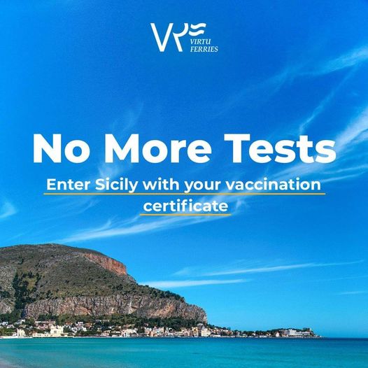 In Sicilia senza tampone se vaccinati: Virtu ferries lancia la notizia