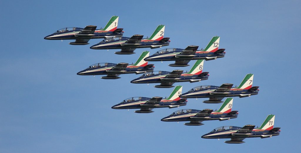 Frecce Tricolori, aerei