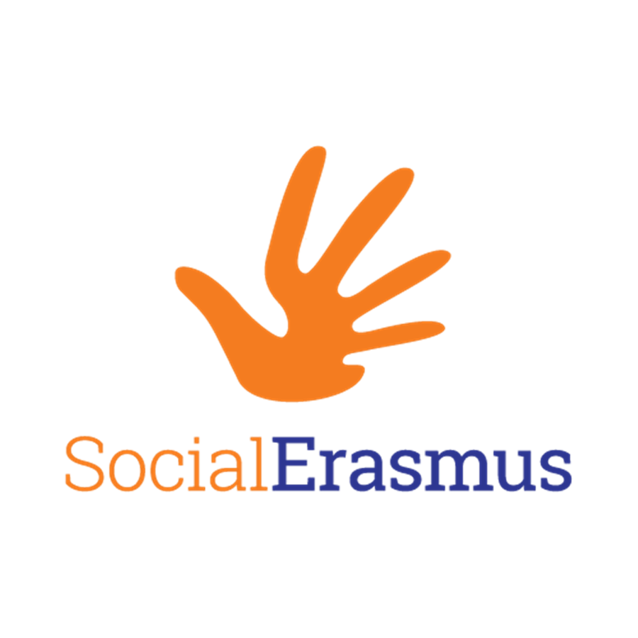  logo del social dell'Erasmus plus