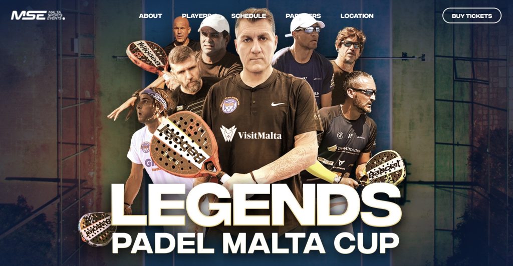 Legends Padel Malta Cup - locandina
