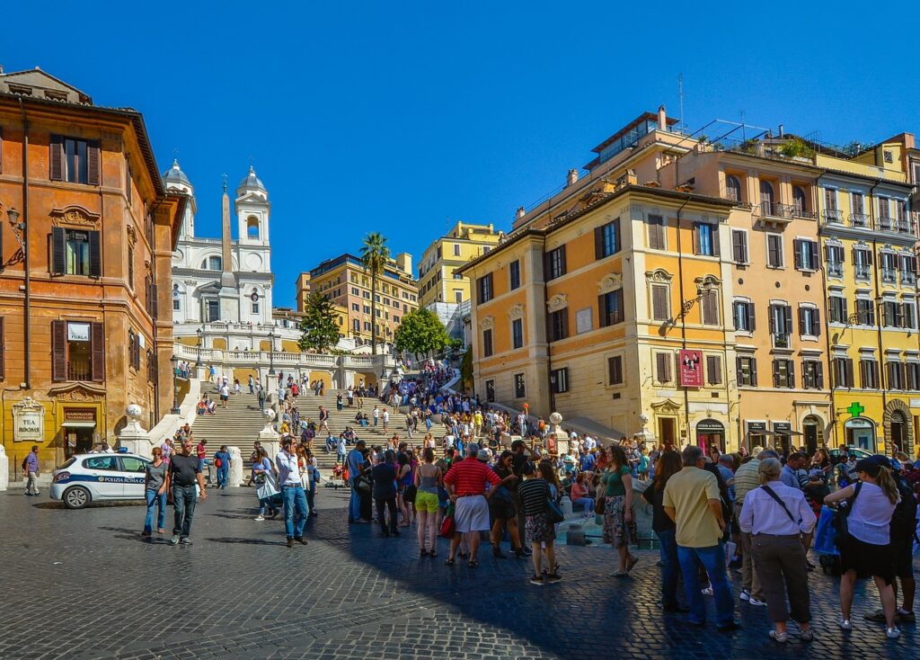 Piazza di Spagna - Plaza Colorida