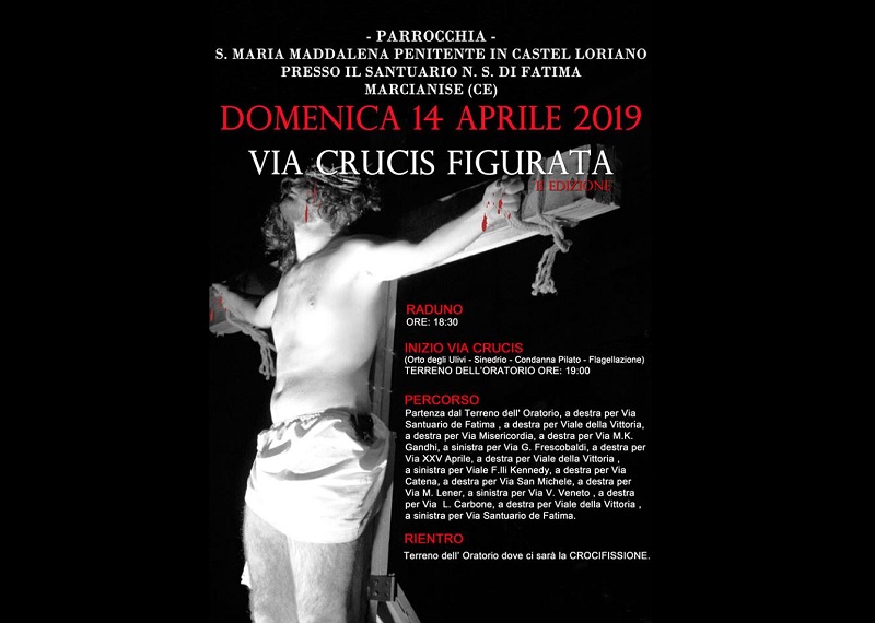 Locandina della Via Crucis Figurata Di Marcianise