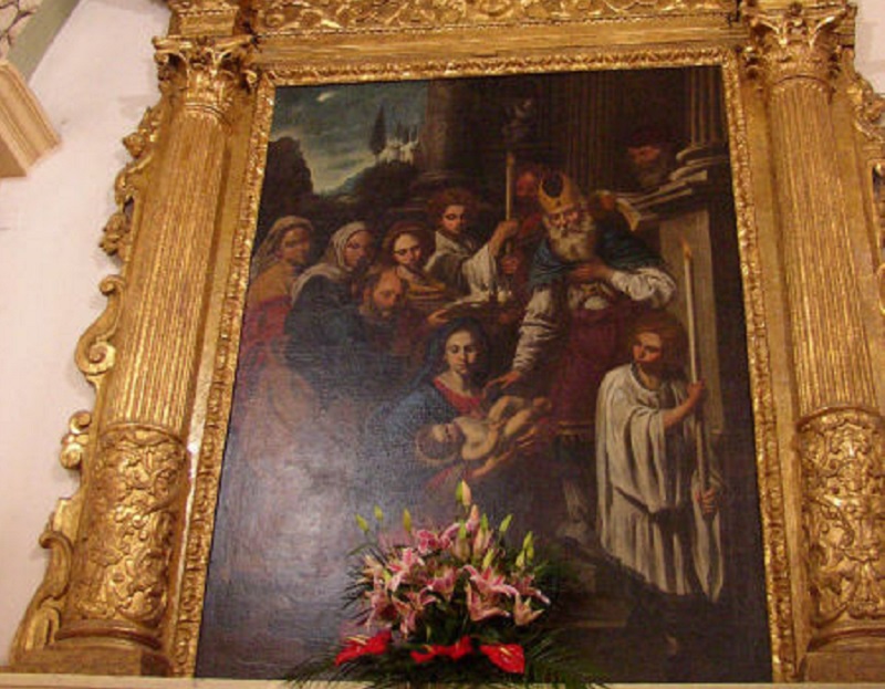 Chiesa di San Simeone profeta - dipinto di Battistello Caracciolo