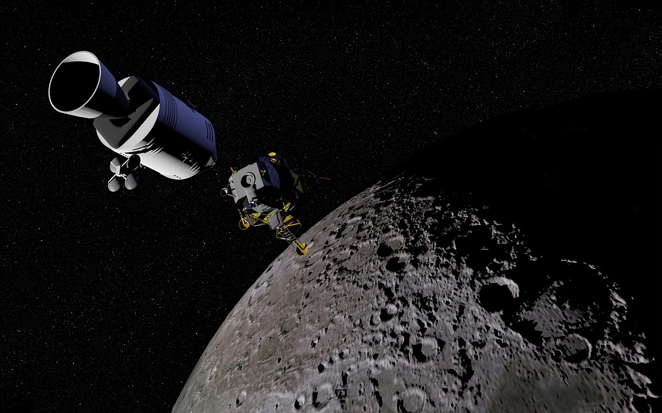 Allunaggio: sonda che si avvicina alla Luna