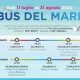 Il bus del mare della Total - Locandina della manifestazione
