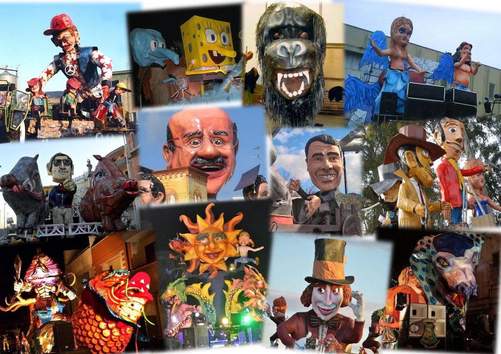 Carnevale Montese Collage Maschere