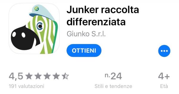 Junker: l'App per la raccolta differenziata