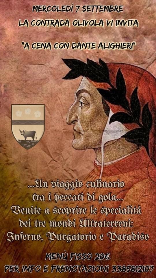 Dante Alighieri a cena con il Sommo Poeta itOrte