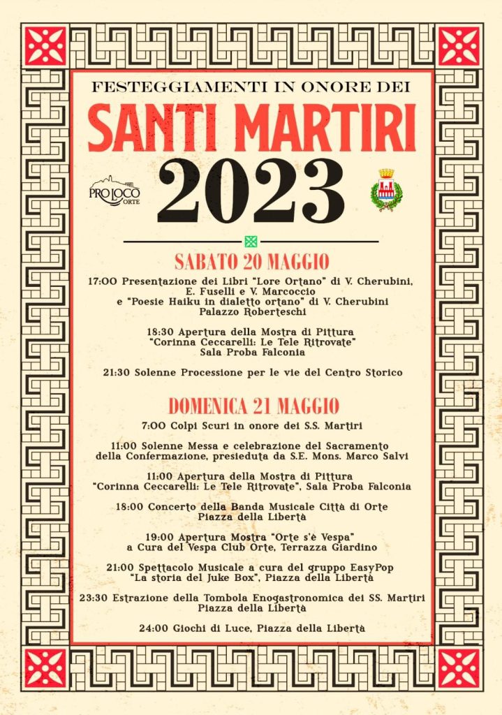 Santi Martiri 2023: Online Il Programma In Stile Vintage 