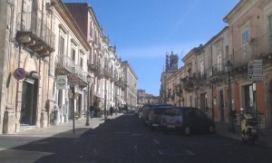 Corso Vittorio Emanuele a Palazzolo Acreide