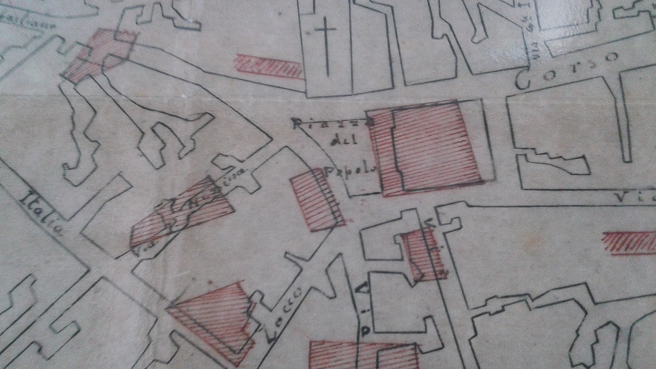 Un dettaglio della mappa su Palazzolo Acreide