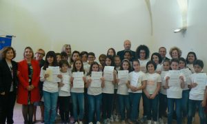 Gli studenti che hanno partecipato al concorso del Rotary di Palazzolo